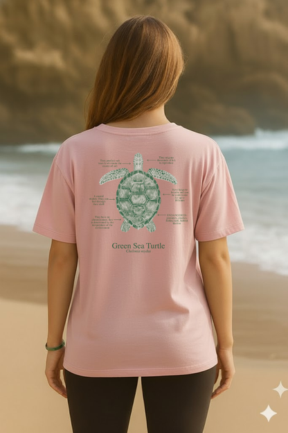 Camiseta 100% algodón Tortuga - colores claros - unisex