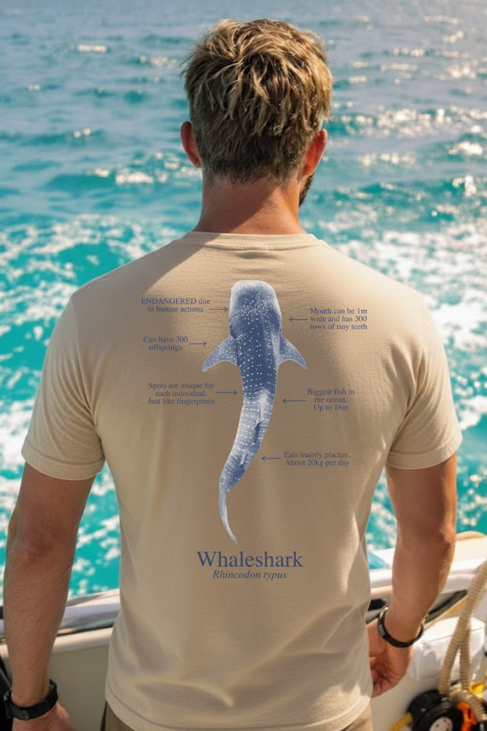 100% cotton Whale Shark T-shirt - light colors - unisex