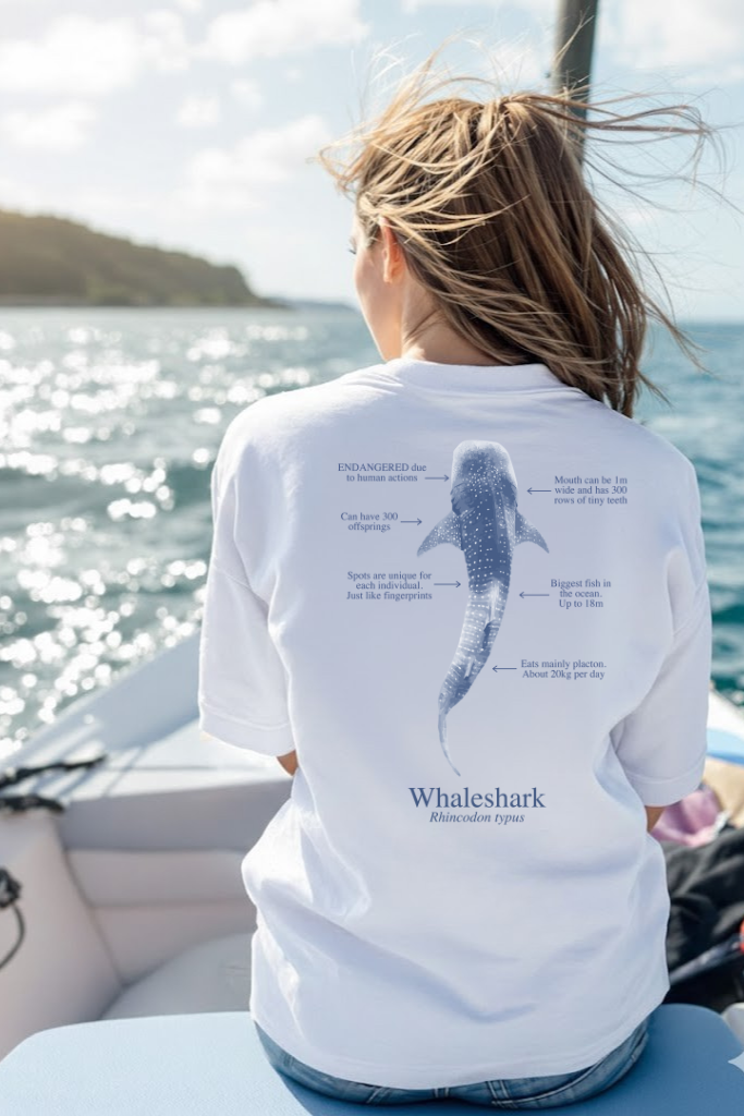 100% cotton Whale Shark T-shirt - light colors - unisex