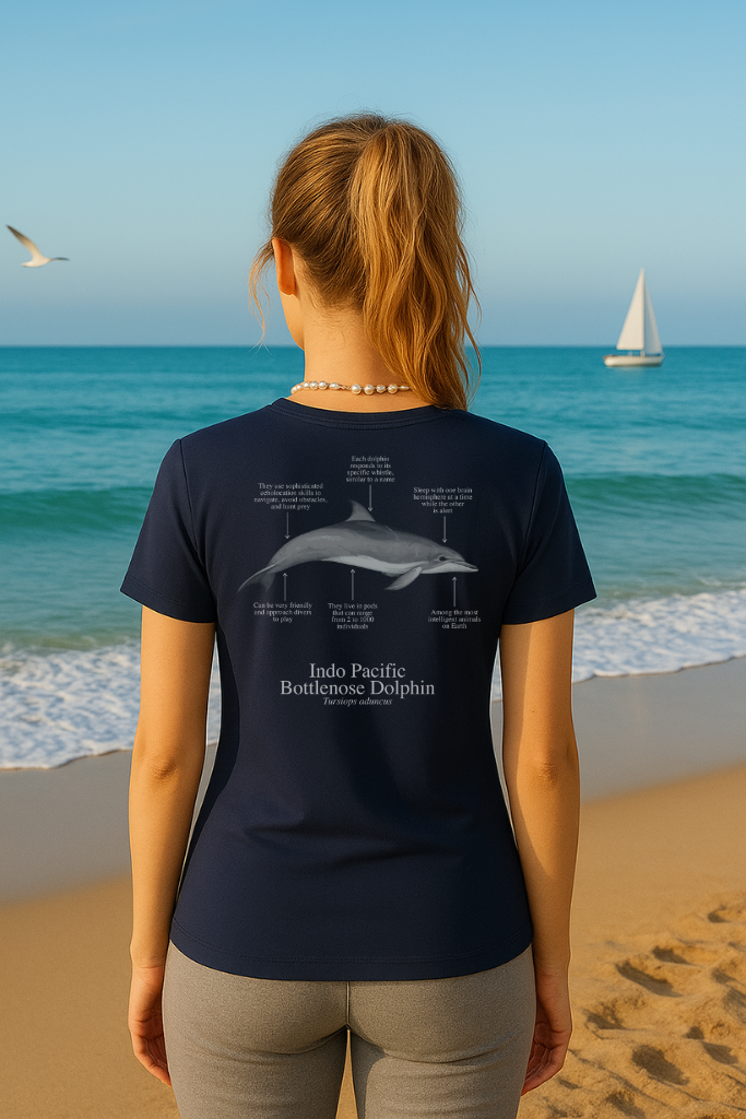 Camiseta 100% algodón Delfín - colores oscuros - unisex