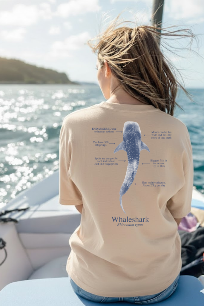 100% cotton Whale Shark T-shirt - light colors - unisex