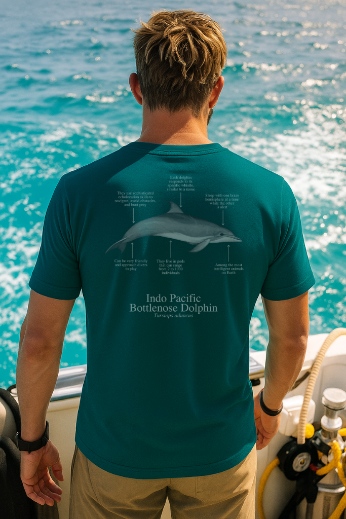 Camiseta 100% algodón Delfín - colores oscuros - unisex