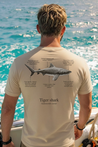 Camiseta de 100% algodón - Tiburón Tigre - Unisex