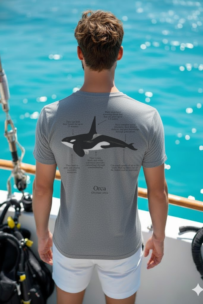 Camiseta de 100% algodón - Orca - Unisex