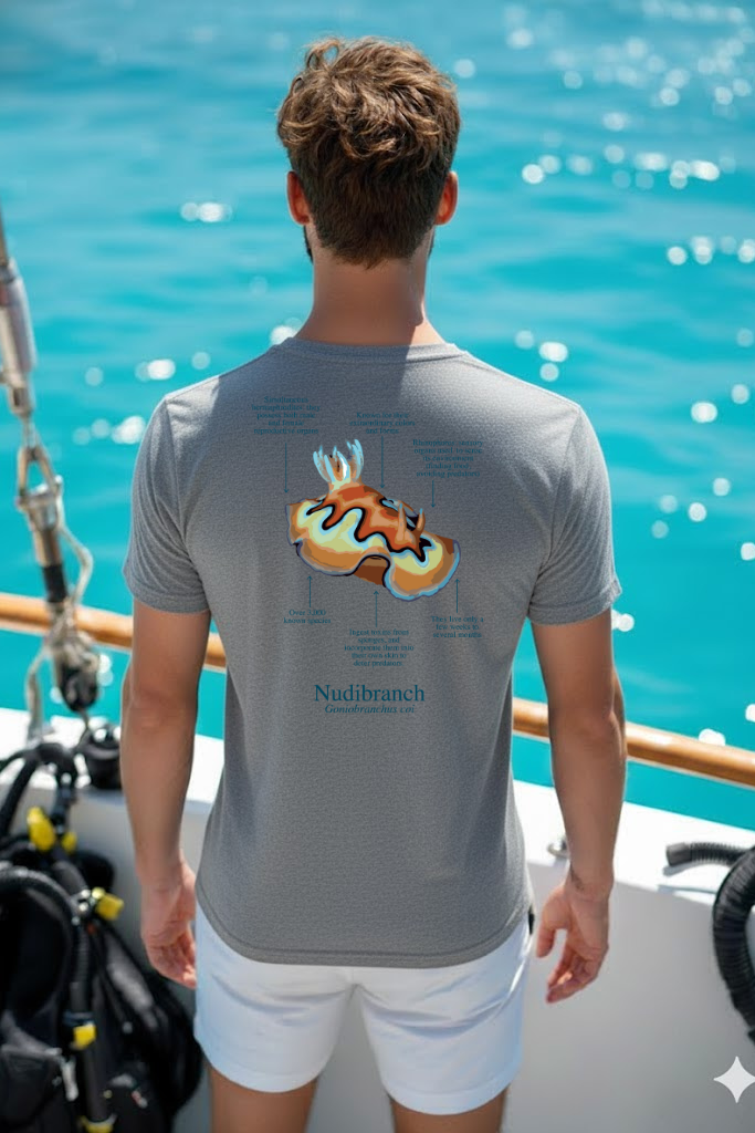 100% cotton Nudibranch T-shirt - light colors - unisex