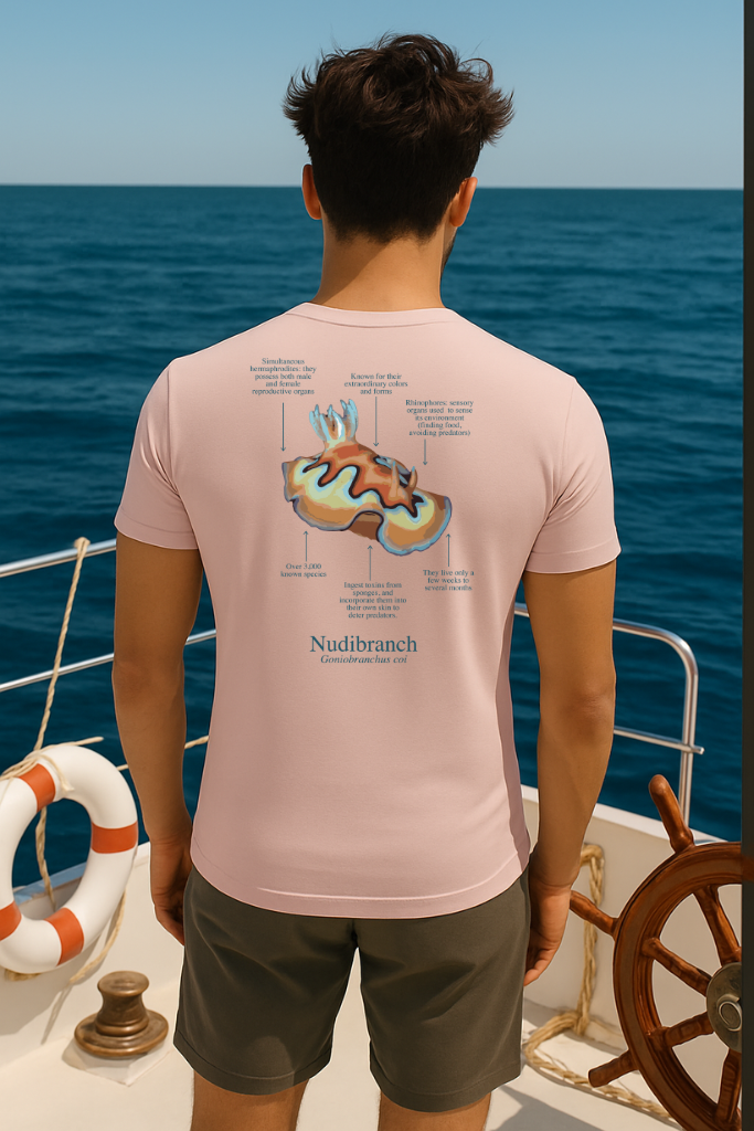 100% cotton Nudibranch T-shirt - light colors - unisex