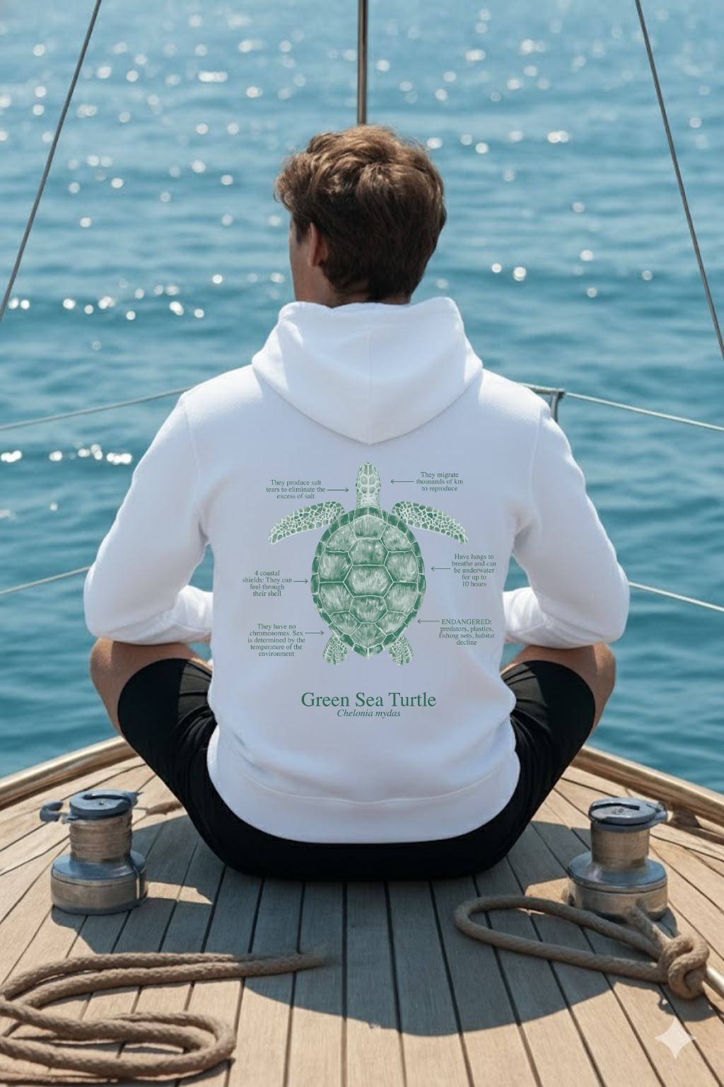 Hoodie (NEW) Tortuga colores claros