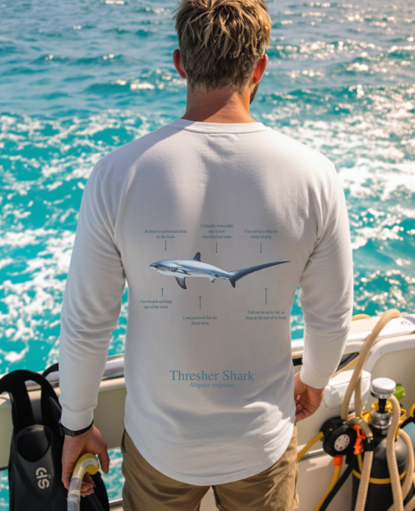 Sudadera premium Tiburón Zorro - colores claros