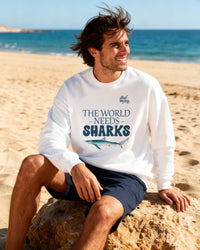 The World Needs Sharks - colores claros FUN
