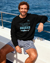 The World Needs Sharks - colores oscuros FUN