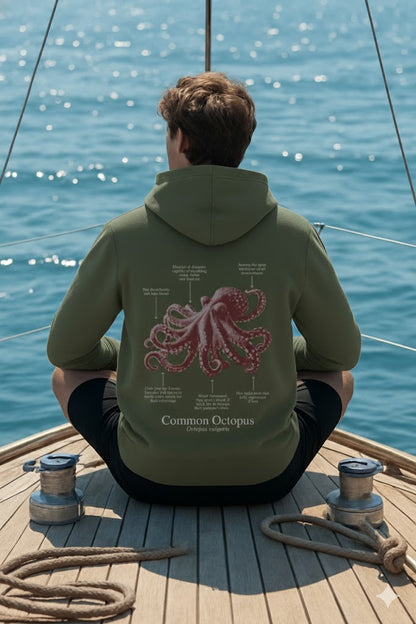 Hoodie (NEW) Pulpo colores oscuros