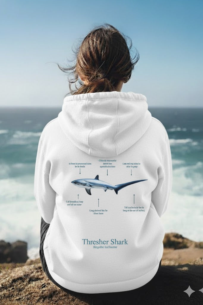 Hoodie (NEW) Tiburón Zorro colores claros