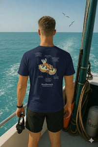 Camiseta 100% algodón Nudibranquio - colores oscuros - unisex