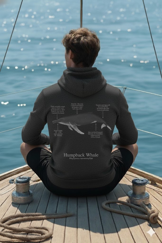 Hoodie (NEW) Ballena Jorobada colores oscuros