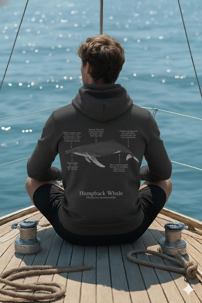 Hoodie (NEW) Ballena Jorobada colores oscuros