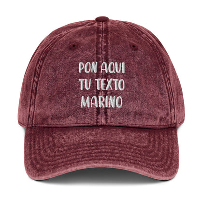 Gorra con Texto Personalizado