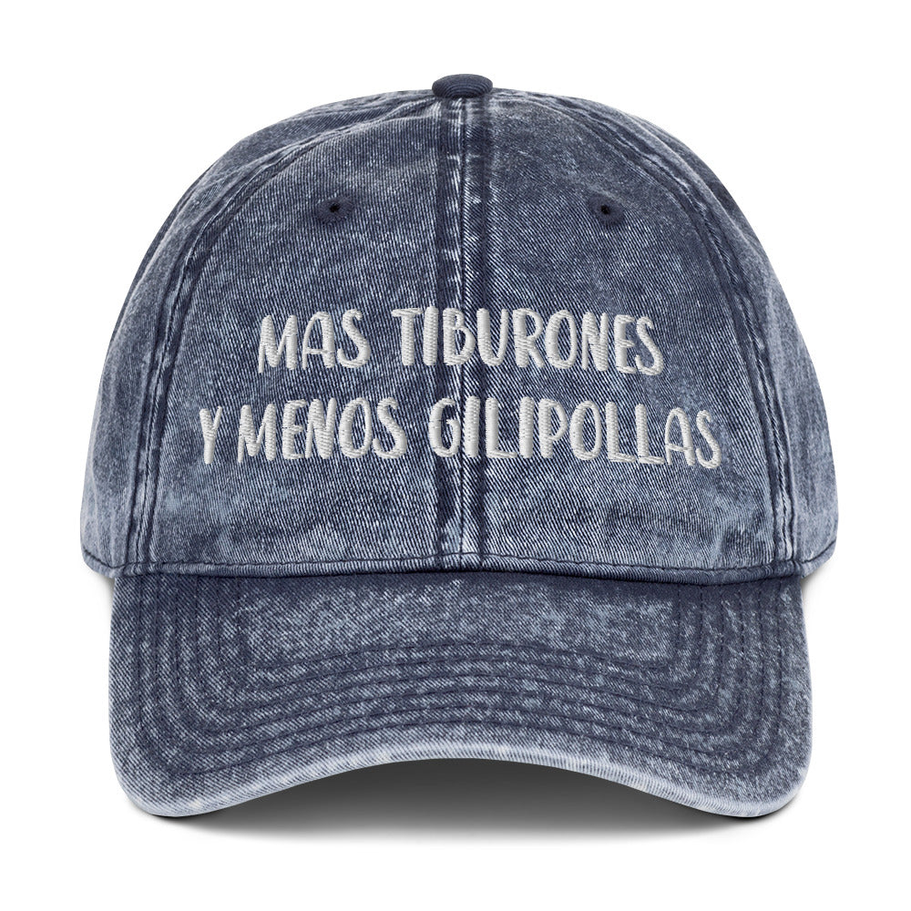 Gorra vintage. Más tiburones