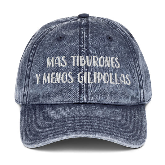 Gorra vintage. Más tiburones